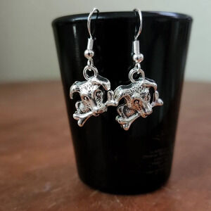 Dog with Bone Earrings